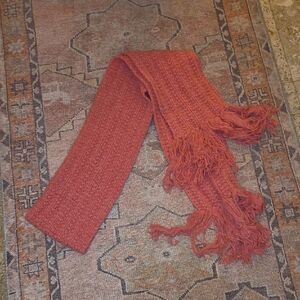 Vintage Abercrombie Textured Salmon Scarf